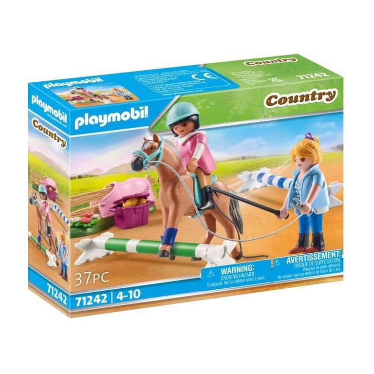 PLAYMOBIL 71242 Country Cavaliere et cheval avec monitrice Neuf