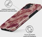 Burga Funda para iPhone 13 Tough Shockproof modelo Tender Kiss Rojo