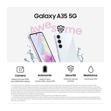 Galaxy A35 (5G) 256 Go, Jaune