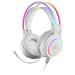 Mars Gaming MHRGBW, Auriculares Chroma RGB Flow, Micrófono Profesional, Sonido Espacial, Blanco