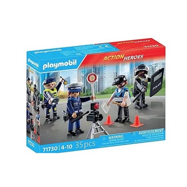 Playmobil PLM SET METIERS POLICE 4 POLICIERS