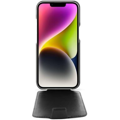 Housse cuir Apple iPhone 15 Plus -  - Noir - Cuir lisse premium