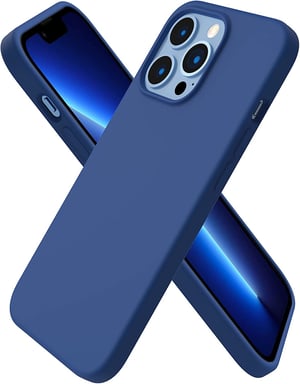 Apple iPhone 14 Plus  coque silicone bleue