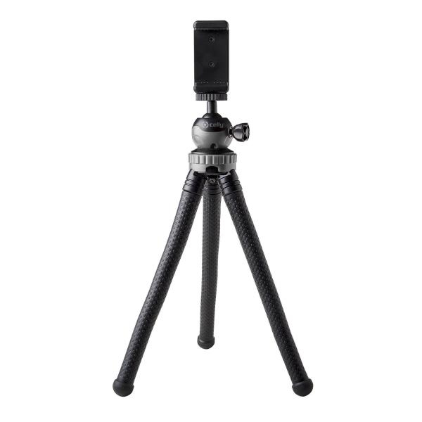 Celly Click Flextri trépied Smartphone/action caméra 3 pieds Noir - vue 2