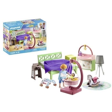 71609 Chambre de parents avec berceau suspendu, Maison d'architecte, My Life, 50 pieces, Des 4 ans