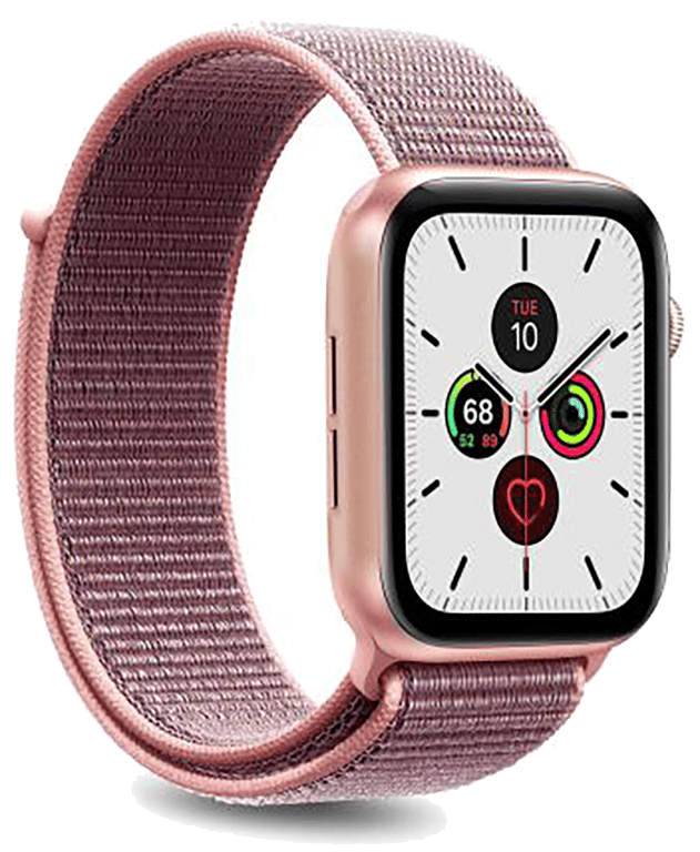 Bracelet Nylon Sport pour Watch 40mm 38-40-41mm Rose Puro