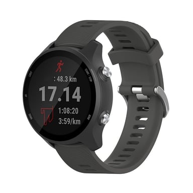 Bracelet de montre en silicone pour Garmin Forerunner 245 Grey 20 mm