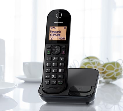 Panasonic KX-TGC410EB telefono Telefono DECT Identificazione del chiamante Nero