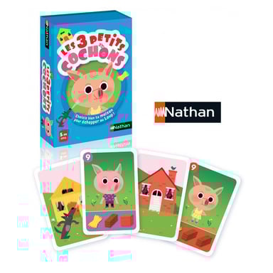 Jeux de cartes Les 3 Petits Cochons - Amusement et Stratégie