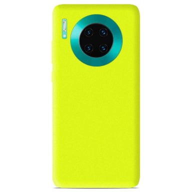 Coque silicone unie Mat Jaune compatible Huawei Mate 30