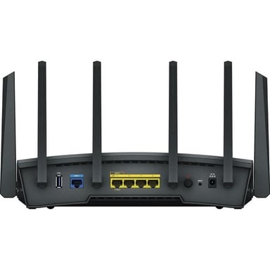 Synology RT6600ax Router WiFi6 1xWAN 3xGbE 1x2.5Gb routeur sans fil Tri-bande (2,4 GHz / 5 GHz / 5 GHz) Noir