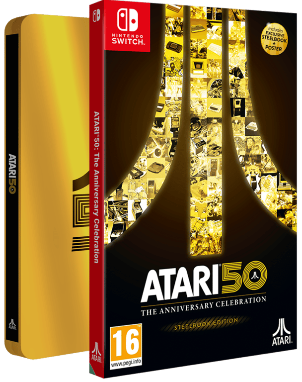 Atari 50: L'Anniversario Celeb.  Edizione in acciaio Nintendo SWITCH - nuovo