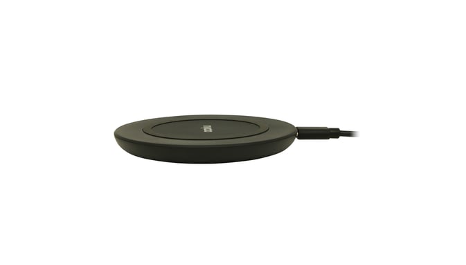Pad di ricarica QI wireless ''XC140'' + adattatore di rete, nero