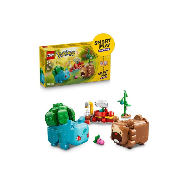 LEGO Pokémon 72155 Set de construction compatible SMART Play™ Bulbizarre et Keunotor Délice de baies Dès - vue 1