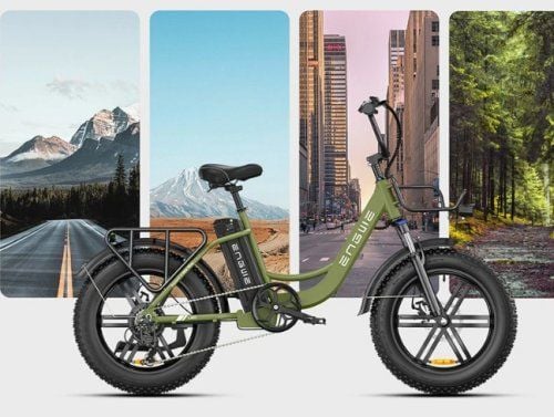 Vélo Électrique ENGWE L20 - Puissance 250W Batterie 624Wh Autonomie 60KM - Vert