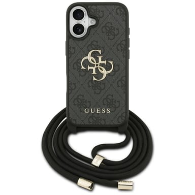 Custodia Guess 4G Big Logo Cord Stap Crossbody per iPhone 17, nera