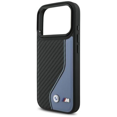 Custodia BMW M Carbon Logo MagSafe per iPhone 17 Pro, blu