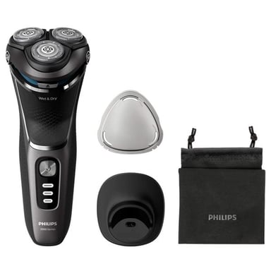 Philips S3343/13 Rasoio rotante da uomo Nero, Cromo