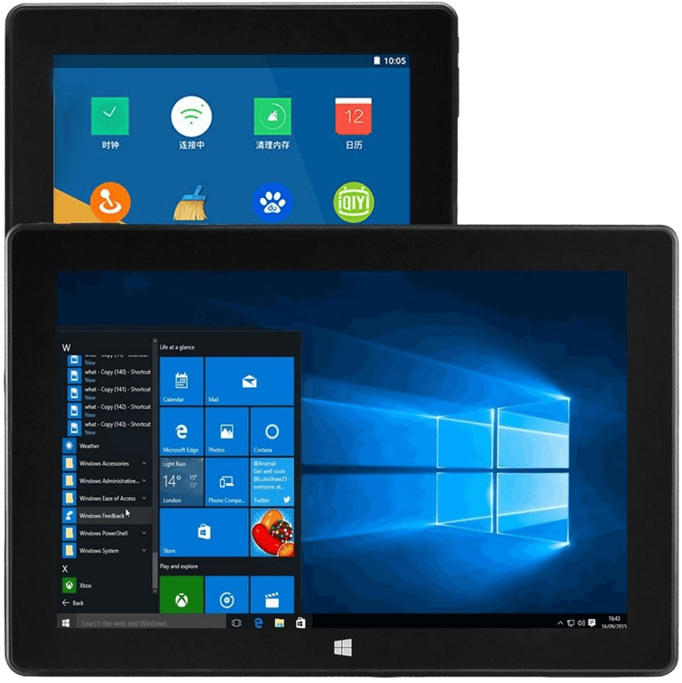 Tablette Windows 10 & Android 5.1 Dual Boot 10' HDMI 32Go Wifi USB Intel 2Go Ram YONIS