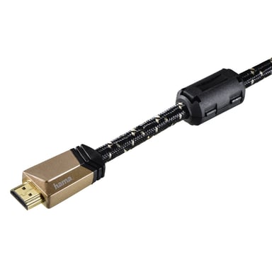 Hama 1,5 m, cavo 2xHDMI 1,5 m HDMI tipo A (standard) Nero, bronzo