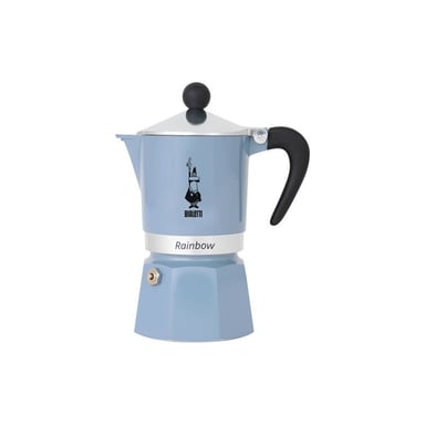 Bialetti Cafetière italienne 6 tasses Bleu Azur - Rainbow - vue 1