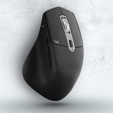 Mouse wireless semi-ergonomico T'nB Dual Connect iClick (nero)