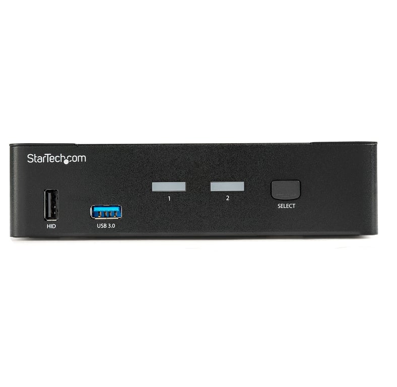 StarTech.com Switch KVM DisplayPort à 2 Ports 4K60Hz Écran Unique Switch KVM USB UHD DP 1.2 à 2 Ports avec Hub USB 3.0 Intégré et Audio Dell HP Apple Lenovo Conforme TAA Neuf - vue 3