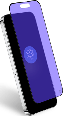 Force Glass Protector de pantalla para iPhone 15 Plus en 2.5D Anti Blue Light Glass Transparente