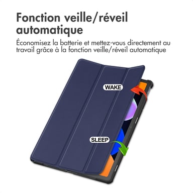 imoshion Coque tablette Trifold pour Lenovo Idea Tab - Bleu foncé