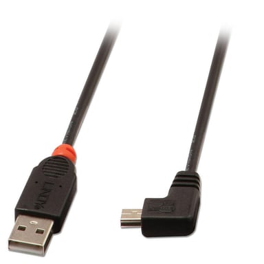 Lindy Câble USB 2.0 type A / mini-B coudé, 2m - Neuf