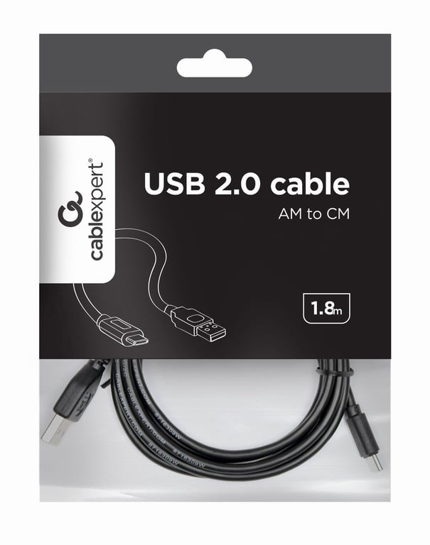 Gembird Câble Usb A 2.0 Vers Usb C 480 Mb/s Noir - vue 4