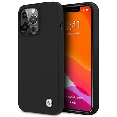 Funda BMW para iPhone 13 Pro / 13 6.1'' Firma de silicona negra