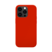 Guscio in morbido silicone gel antiurto per Apple iPhone 14 Pro, rosso fuoco