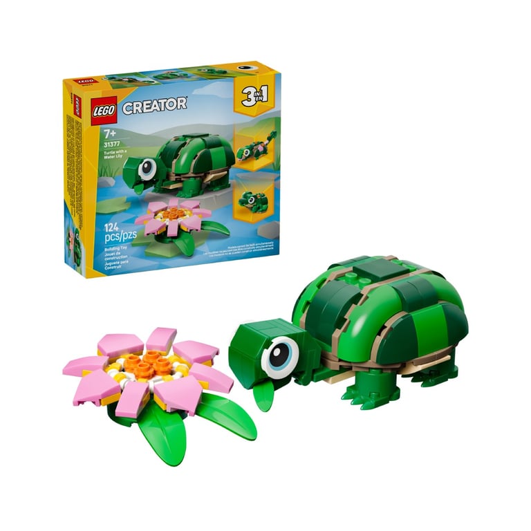 LEGO Creator La Tortue et la Fleur de Nénuphar 31377 - vue 4