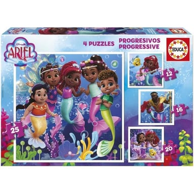 Puzzle progressivi - EDUCA - Ariel - 12+16+20+25 pezzi