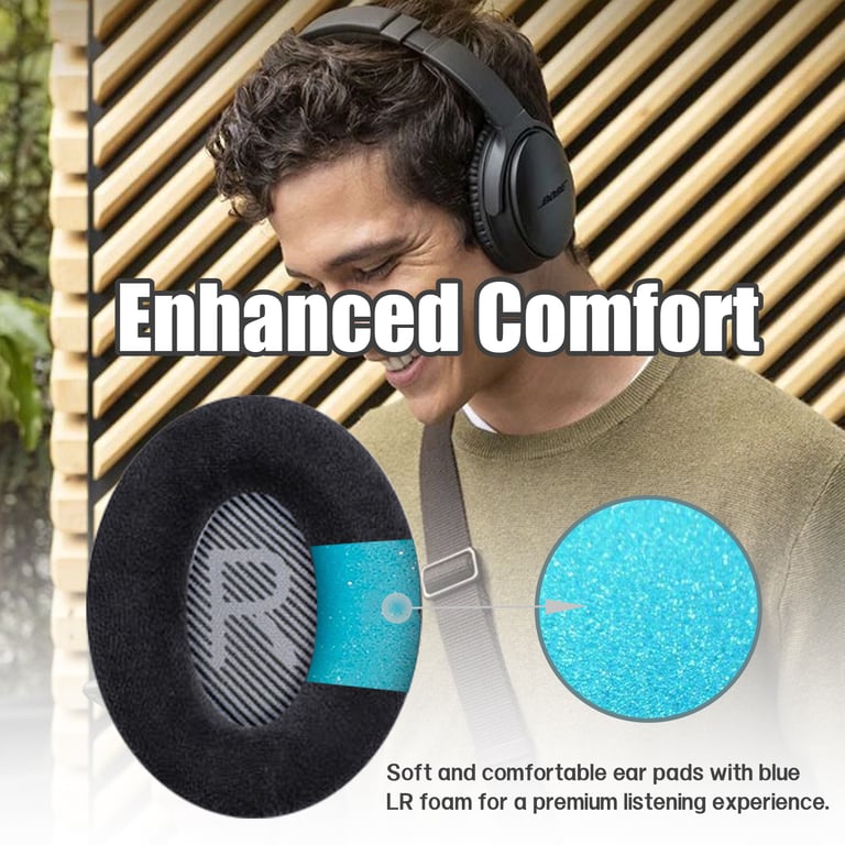 Coussinets D'Oreille Bose QC35/QC35 II/QC25 – Mousse À Mémoire De Forme - vue 6