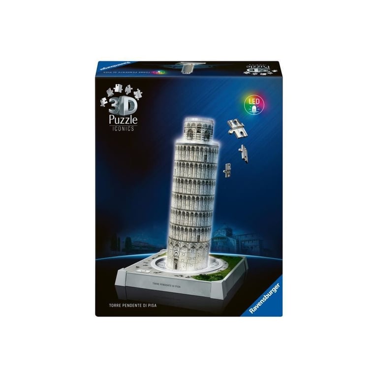 Puzzle 3D Iconics - Tour de Pise illuminée - Neuf