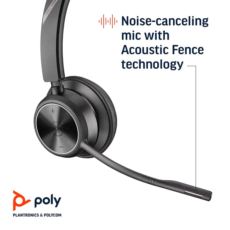 Casque Sans Fil Poly Savi 7300 – DECT, Certifié Microsoft Teams - vue 8