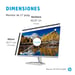 HP M27fq 68,6 cm (27'') 2560 x 1440 pixel Quad HD LED Argento