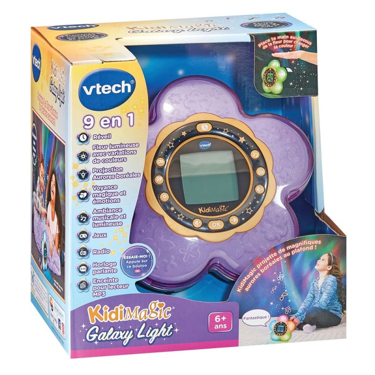 Radio réveil Vtech Kidimagic Galaxy Light Violet - Neuf