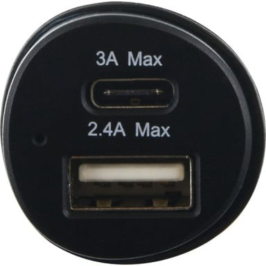 Bigben Connected CAC2USBACW cargador de dispositivo móvil Smartphone, Tableta Negro Encendedor de cigarrillos Auto