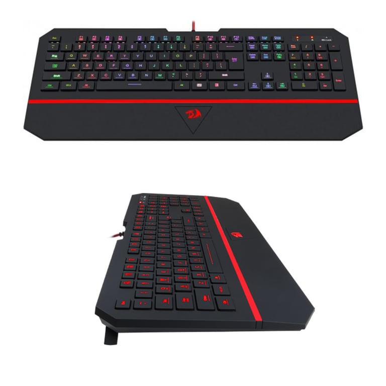 Redragon Pegasus - K502 Clavier Gamer 104 Silencieux Type Chiclet Azerty Rgb - Usb Noir - vue 2