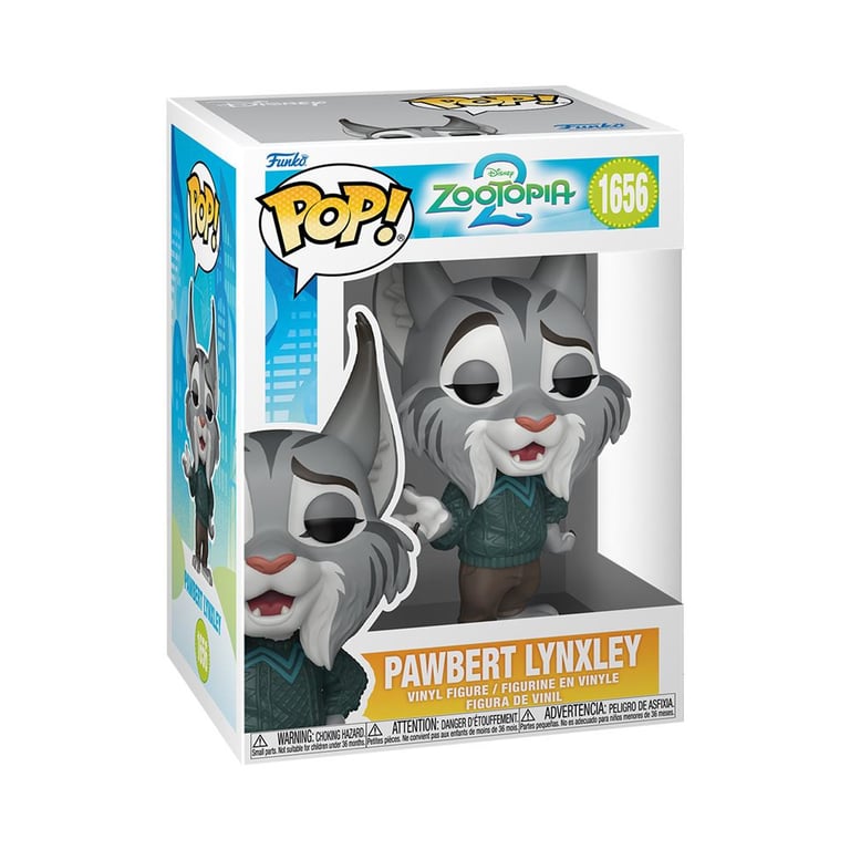 Figurine Funko Pop Disney Zootopia 2 Pawbert Lynxley - Neuf