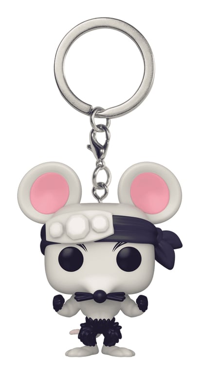 Funko Pop! Keychain: Demon Slayer Muscle Mouse Mini Figurine en Vinyle à Collectionner Porte clés Fantaisie Cadeau de Noël Idée de Cadeau Produits Officiels Anime Fans Mini Figurine