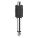 Adaptador de audio, clavija RCA hembra - clavija mono de 6,3 mm macho