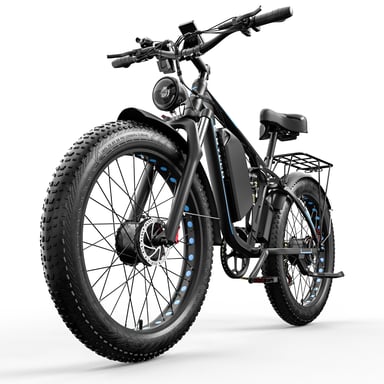 VéLo Électrique EB7 Pro | Vitesse Max 55 km/h | Autonomie 60 km | Moteur 1000W*2 | Batterie 52V 23Ah | Pneus 26 Pouces | Noir