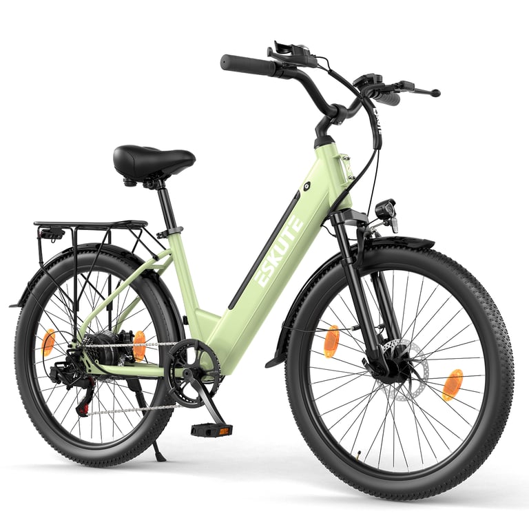 Vélo électrique urbain ESKUTE C100 Plus 26 pouces moteur batterie 36 V 13 Ah Neuf - vue 4