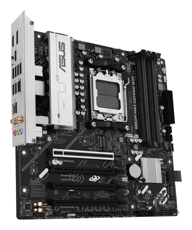 ASUS B850M MAX GAMING WIFI AMD B850 Emplacement AM5 micro ATX Neuf - vue 2