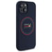 Custodia Red Bull per iPhone 15 6,1'' Custodia rigida blu navy Silicone Anello rosso MagSafe