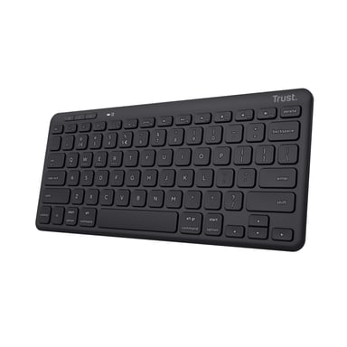 Trust Lyra clavier Bureau USB + RF Wireless + Bluetooth QWERTY Espagnole Noir